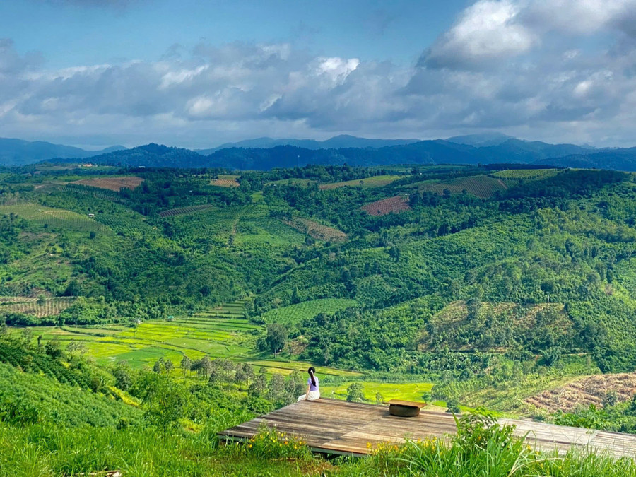 Green Beli Farm chào đón bạn với không gian xanh giữa núi đồi. Ảnh: NVCC img-8525.jpg