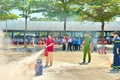Gần 2.000 học sinh Trường Liên cấp Mầm non - Phổ thông Sao Việt thực tập phương án chữa cháy, cứu nạn cứu hộ