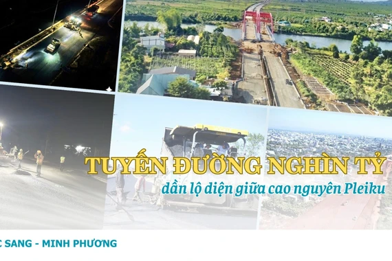 Tuyến đường nghìn tỷ dần lộ diện giữa cao nguyên Pleiku