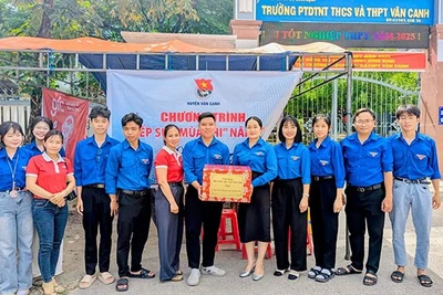 Thăm, tặng quà các đội “Tiếp sức mùa thi”