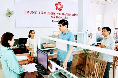 Trung tâm Phục vụ hành chính công cấp xã sẵn sàng cho ngày 1.7