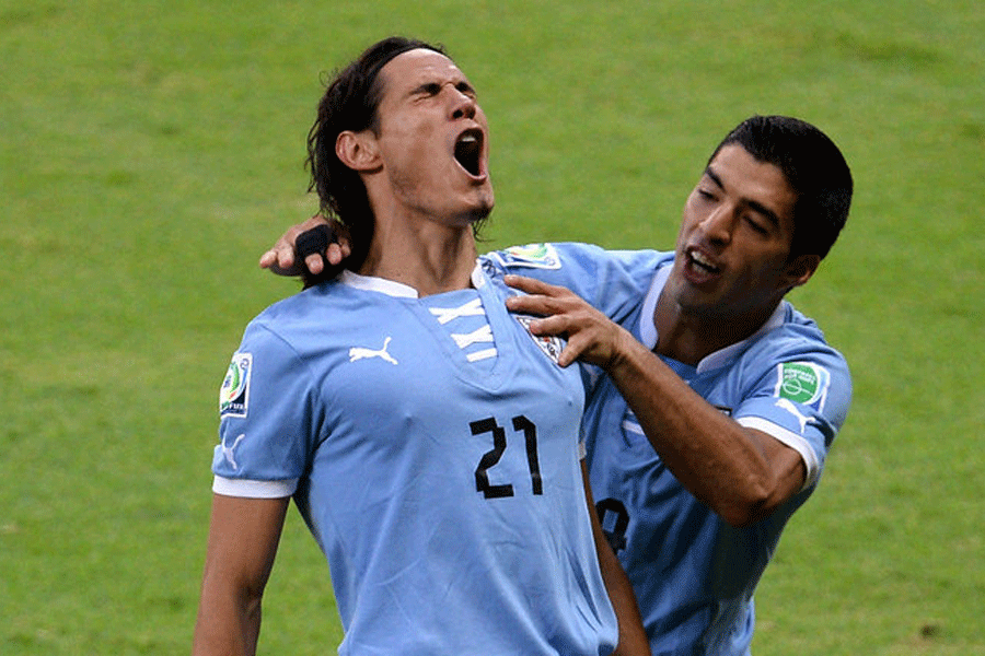 Cavani và Suarez là niềm hy vọng lớn nhất của Uruguay.