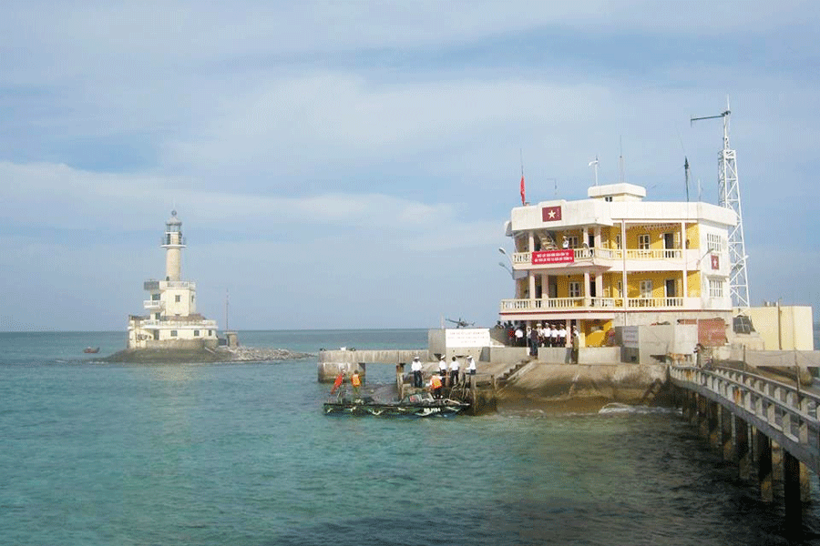 Đảo chìm Tiên Nữ. Ảnh: Thế Nhân