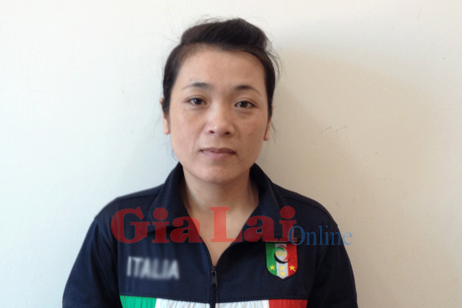 Đối tượng Nguyễn Thị Kim Đức. Ảnh: Thanh Hòa Đối tượng Nguyễn Thị Kim Đức. Ảnh: Thanh Hòa