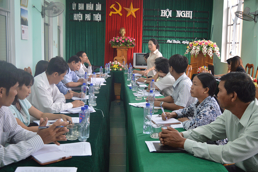  Ban Chỉ đạo Đề án 1956 kiểm tra tại huyện Phú Thiện. Ảnh: Đinh Yến