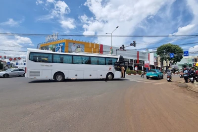 Pleiku: Đi bộ qua đường, người phụ nữ bị ô tô khách tông tử vong