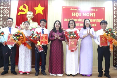 Sở Văn hóa-Thể thao và Du lịch công bố các quyết định về công tác cán bộ