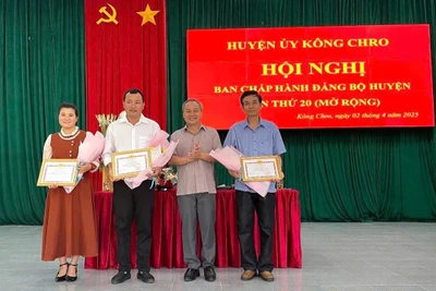 Kông Chro thu ngân sách đạt 39,1% trong quý I-2025