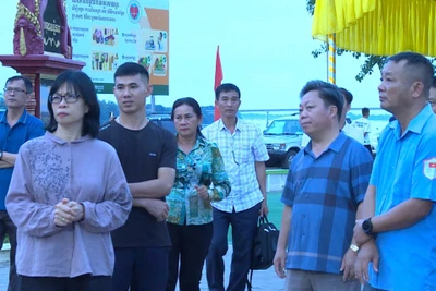 Phó Chủ tịch UBND tỉnh kiểm tra công tác chuẩn bị lễ cầu siêu và tiễn đưa 9 liệt sĩ hy sinh tại Campuchia về nước
