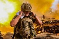 Binh sĩ Nga ở chiến tuyến miền Đông Ukraine. Ảnh: TASS