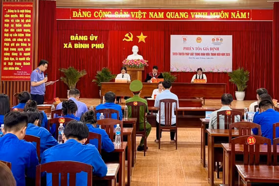 Tổ chức “Phiên tòa giả định” tuyên truyền phòng, chống ma túy tại xã Bình Phú