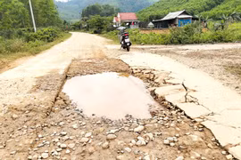 Tuyến ĐH.02 hư hỏng nghiêm trọng