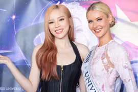 Đương kim Hoa hậu Hoàn vũ diện áo bà ba đọ sắc với Kỳ Duyên