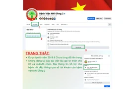 Cảnh báo xuất hiện trang Bệnh viện Nhi đồng 2 giả mạo có tích xanh, kêu gọi từ thiện
