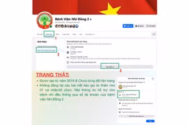 Cảnh báo xuất hiện trang Bệnh viện Nhi đồng 2 giả mạo có tích xanh, kêu gọi từ thiện