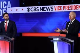 Bắt đầu cuộc tranh luận đặc biệt của hai ứng viên phó tổng thống Mỹ