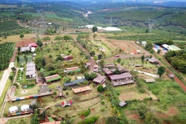 Khu du lịch Zin’s Farm (xã Ia Kênh, TP. Pleiku) nhìn từ trên cao. Ảnh: Hùng Hoa Lư