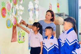 Một tiết học sinh động của lớp 2/1, Trường Tiểu học Hồ Tùng Mậu (xã Biển Hồ, TP. Pleiku). Ảnh: M.K