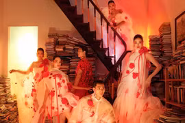 Khánh Vân đọ nhan sắc với Ngọc Châu, Lê Hoàng Phương trong tiệm sách cũ