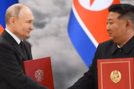 Ông Putin cảm ơn ông Kim Jong-un đã điều lính Triều Tiên tới Nga