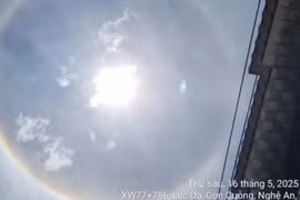 Xuất hiện quầng mặt trời và cầu vồng đôi ở Nghệ An: Lý giải thế nào?