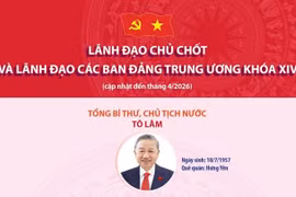 Lãnh đạo chủ chốt và lãnh đạo các Ban Đảng Trung ương khóa XIV
