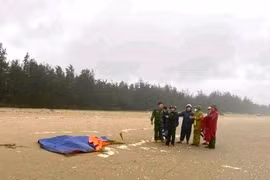 Phát hiện thi thể đang phân hủy trôi vào bờ biển nghi là ngư dân vụ chìm tàu 11 ngày trước