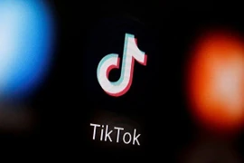 Logo TikTok. Ảnh REUTERS