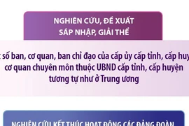 Dự kiến sắp xếp, tinh gọn tổ chức bộ máy đối với các địa phương