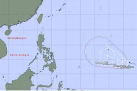 Áp thấp nhiệt đới khả năng mạnh lên thành bão ở tây bắc Thái Bình Dương