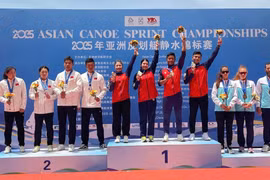 Đua thuyền Việt Nam xuất sắc giành HCV châu Á, thắng chủ nhà Trung Quốc rất mạnh