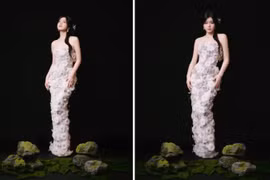 ‘Tiểu Long Nữ’ Trần Nghiên Hy diện thiết kế Việt nổi bật trên thảm đỏ