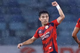 Lê Văn Đô ghi bàn thắng cho CLB Công an Hà Nội.