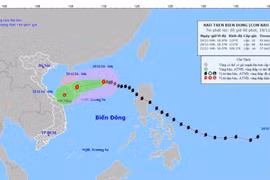 Bão số 9 đi vào khu vực Bắc Biển Đông và suy yếu thêm
