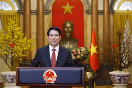 Thông điệp chúc Tết Ất Tỵ 2025 của Chủ tịch nước Lương Cường