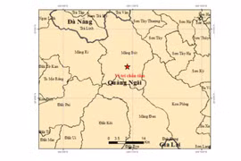 Quảng Ngãi: Lại xảy ra động đất có độ lớn 3,7 tại Măng Bút