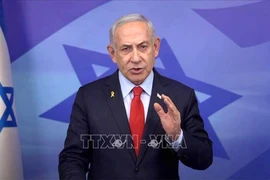 Thủ tướng Israel Benjamin Netanyahu tuyên bố sẵn sàng chuẩn bị nối lại giao tranh ở Dải Gaza. Ảnh: THX/TTXVN