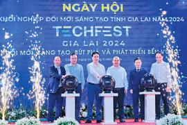 Giám đốc Sở Khoa học và Công nghệSở KH-CN tổ chức thành công Ngày hội khởi nghiệp ĐMST tỉnh Gia Lai năm 2024. Ảnh: T.D
