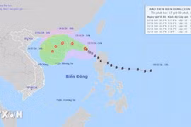 Bão số 8 gây gió mạnh, sóng lớn trên vùng biển Bắc Biển Đông