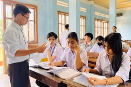 Trung tâm ôn tập theo từng nhóm năng lực học tập của học viên. Ảnh- M.K