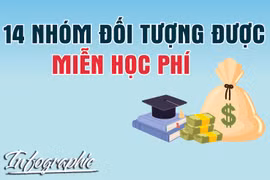 14 nhóm đối tượng được miễn học phí