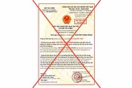 Cảnh báo giả mạo con dấu, chữ ký của lãnh đạo Bộ Tài chính để yêu cầu chuyển tiền