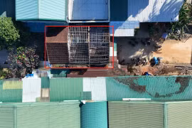 Cần xử lý dứt điểm công trình chắn ngang đường nội bộ chợ Mộc Bài