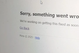 Người dùng ở Việt Nam phản ánh: Facebook gặp sự cố