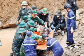 Tìm thấy thi thể của 5 nạn nhân trong vụ sạt lở công trường thủy điện ở Lai Châu