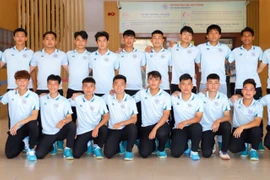 Đội bóng Trường Đại học Quy Nhơn ở bảng C vòng chung kết giải sinh viên toàn quốc 2026.