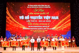 Gia Lai xếp thứ nhất toàn đoàn nội dung quyền thuật và đối kháng.