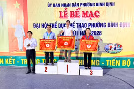 Đội tổ dân phố Ngô Gia Tự đoạt giải nhất toàn đoàn Đại hội TDTT phường Bình Định năm 2026
