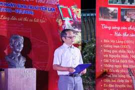 Kỷ niệm 110 năm ngày sinh cố thi sĩ Yến Lan.