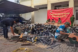 Kon Tum: Tiêu hủy hơn 1.000 khẩu súng và 12.000 viên đạn